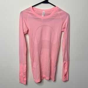 Lululemon Pink Long Sleeve Athletic Top
